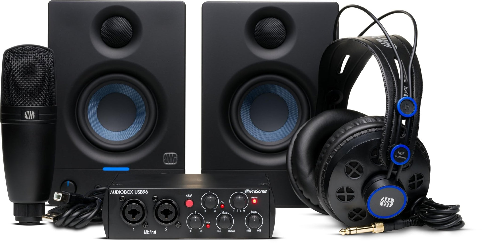 Audiobox Pc PreSonus AudioBox USB 96 Bundle USB Audio Interface, XLR Interface for