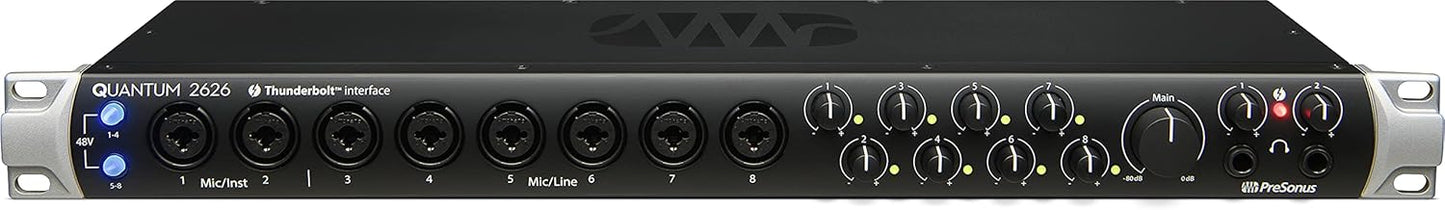 PreSonus Quantum 2626 26x26 Thunderbolt 3 Audio Interface M1 Chip Compatible - electronicsexpo.com - Audio Interfaces