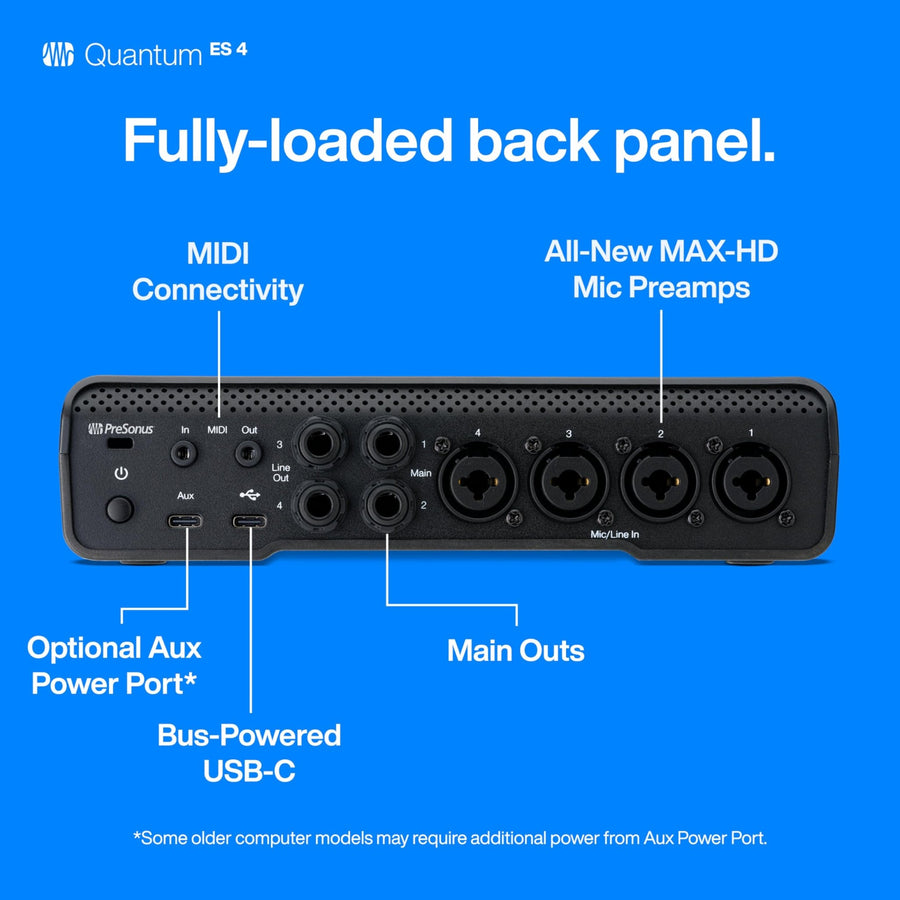 PreSonus Quantum ES 4 USB - C Audio Interface - electronicsexpo.com - Audio Interfaces