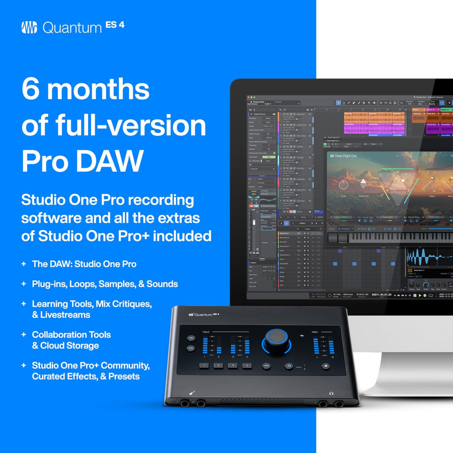 PreSonus Quantum ES 4 USB - C Audio Interface - electronicsexpo.com - Audio Interfaces