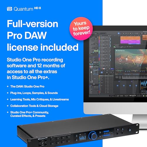 PreSonus Quantum HD 8 Rackmountable USB - C Audio Interface - 1U - electronicsexpo.com - Audio Interfaces