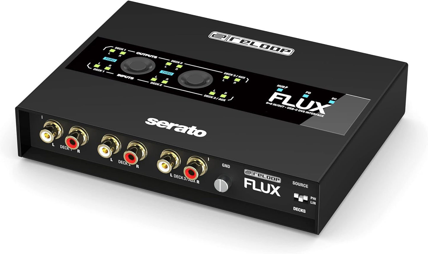 Reloop Flux 3 - Channel 6x6 DVS Interface for Serato DJ Pro - electronicsexpo.com - Studio + Recording