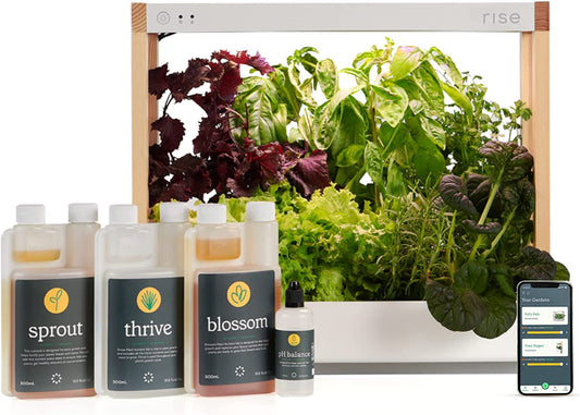 Rise Gardens Personal Garden and Starter Kit Hydroponics Growing System (Open Box) - electronicsexpo.com - Smart Gardens