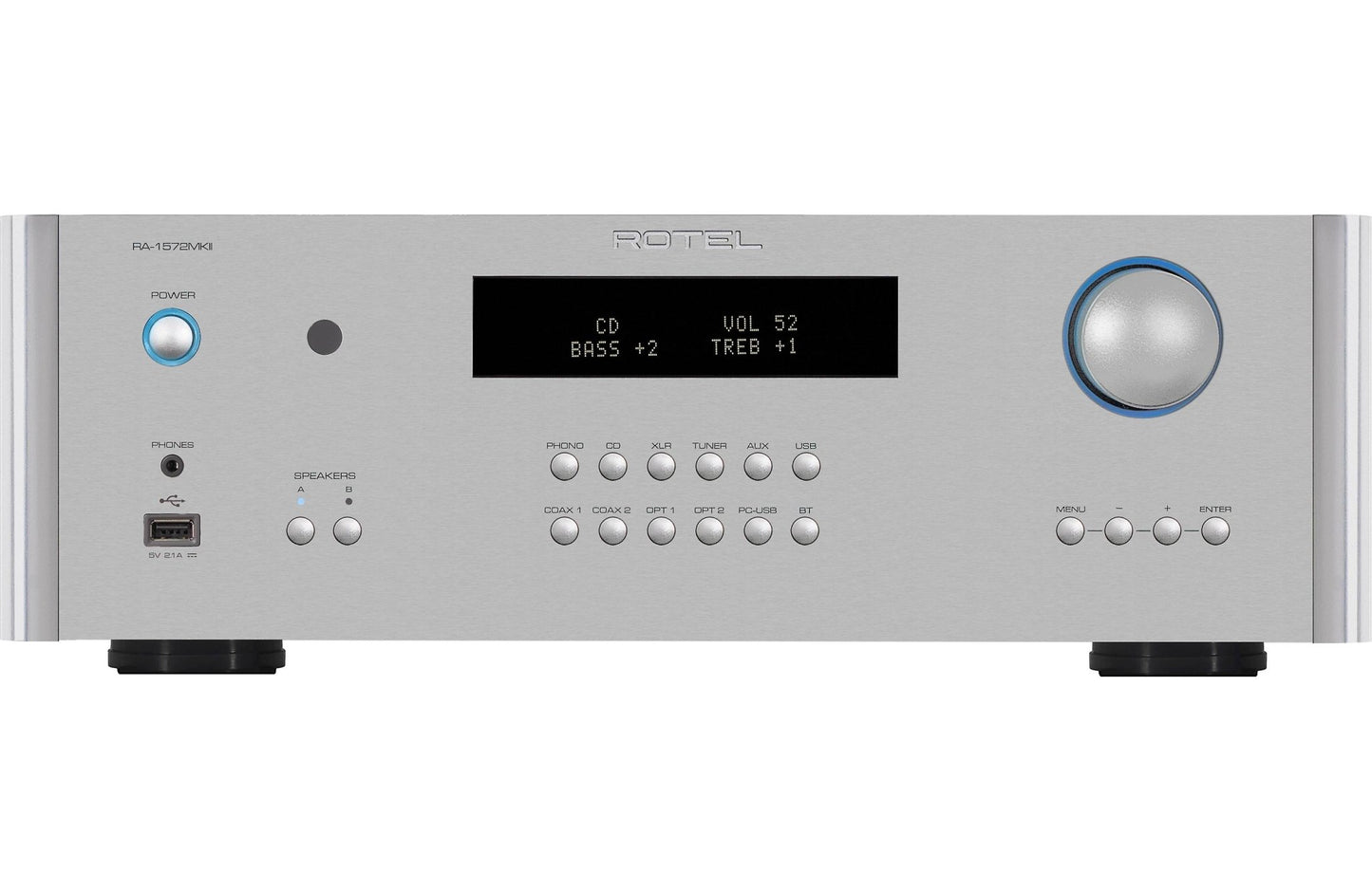 Rotel RA - 1572 MKII Integrated Amplifier with Built - in DAC and Bluetooth - electronicsexpo.com - Integrated Amplifiers