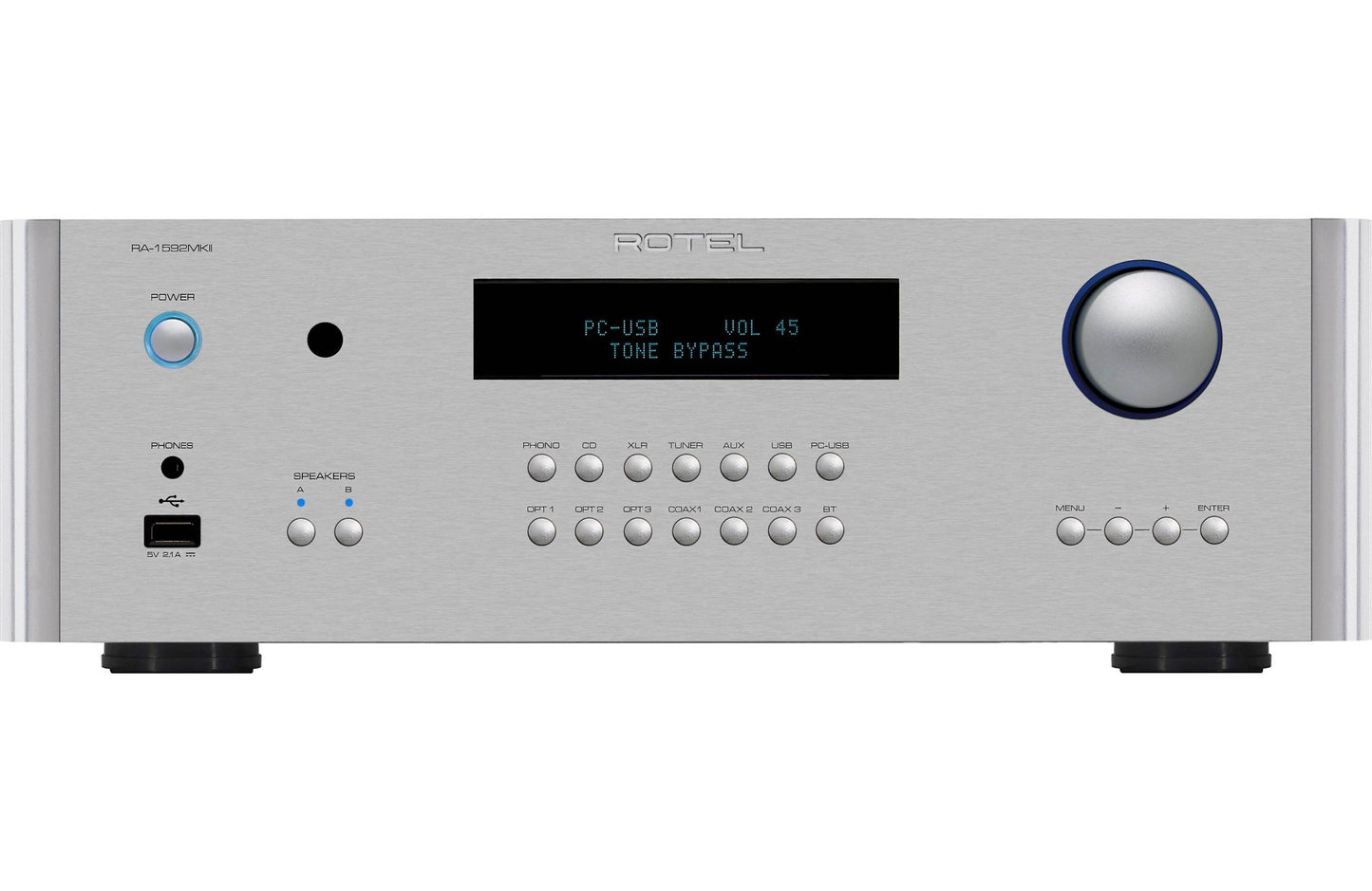 Rotel RA - 1592 MKII Integrated Amplifier with Built - in DAC and Bluetooth - electronicsexpo.com - Integrated Amplifiers