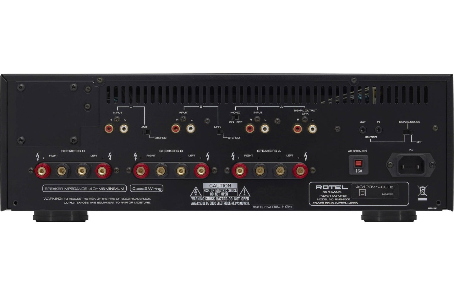 Rotel RMB - 1506 6 - Channel Power Amplifier - electronicsexpo.com - Amplifiers / Pre - Amps