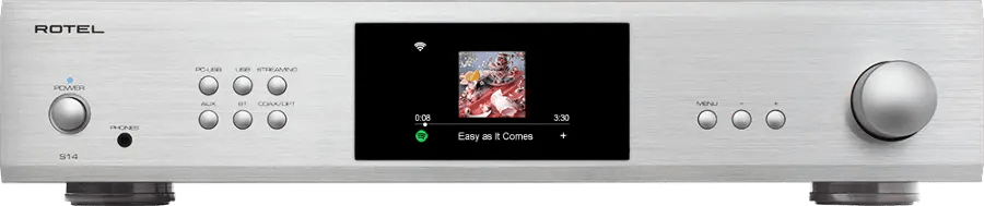 Rotel S14 Stereo Integrated Amplifier with Wi - Fi, Apple AirPlay 2, Bluetooth, and Chromecast Built - In - electronicsexpo.com - Integrated Amplifiers