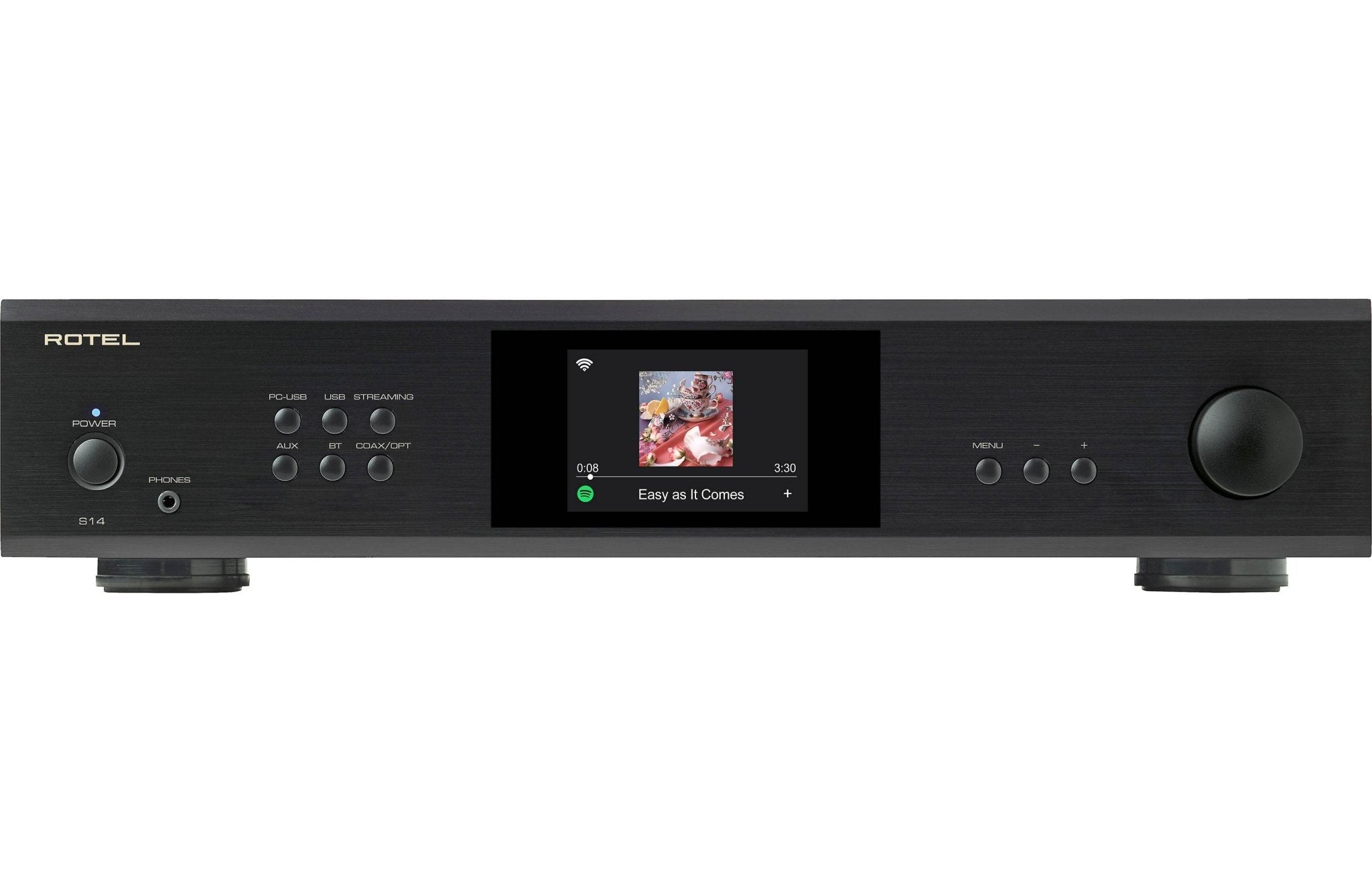 Rotel S14 Stereo Integrated Amplifier with Wi - Fi, Apple AirPlay 2, Bluetooth, and Chromecast Built - In - electronicsexpo.com - Integrated Amplifiers