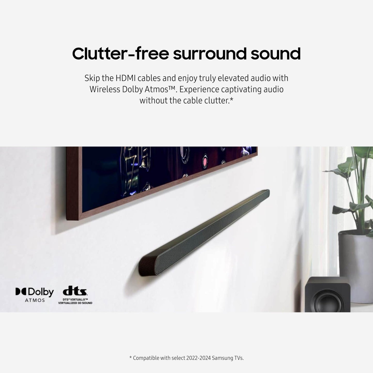 Samsung HW - S800D 3.1.2 Channel Q - Series Ultra Slim Soundbar with Wireless Subwoofer, Dolby Atmos and Q - Symphony - electronicsexpo.com - Soundbars