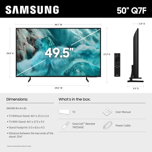 Samsung Q7F 50" 4K HDR Smart QLED TV (2025) - electronicsexpo.com - Televisions