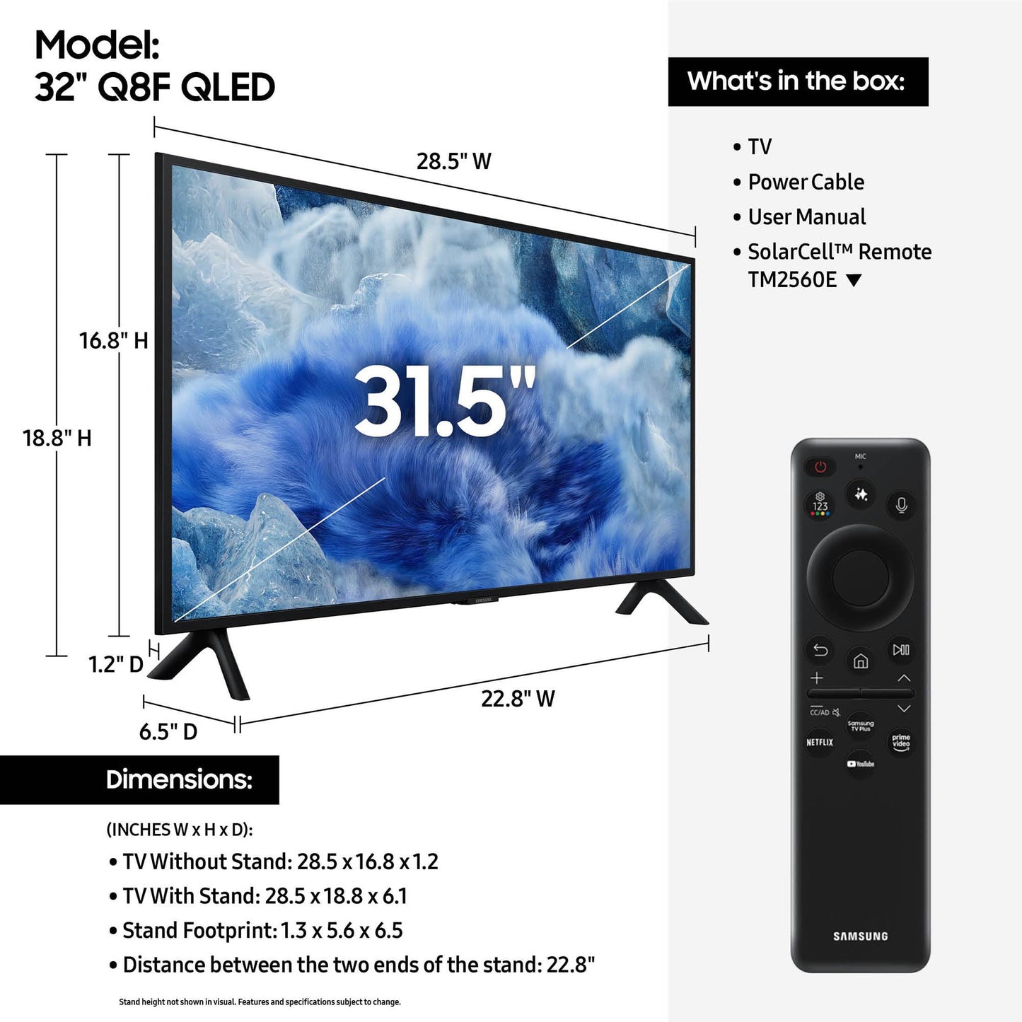 Samsung Q8F 32" 4K HDR Smart QLED TV - electronicsexpo.com - Televisions