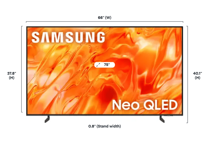 Samsung QN70H 75” Neo QLED Mini LED 4K UHD SamsungVision AI Smart Tizen TV - electronicsexpo.com-Televisions