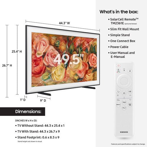 Samsung The Frame QN50LS03D 50" 4K HDR Smart QLED TV - electronicsexpo.com - Televisions