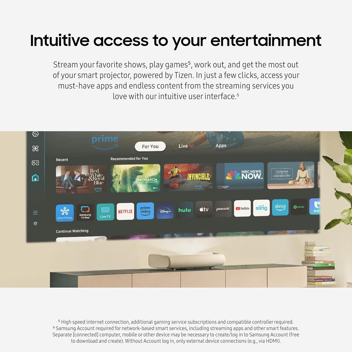 Samsung The Premiere LPU7D 2500 - Lumen UHD 4K Ultra Short - Throw Laser Smart Home Theater Projector - electronicsexpo.com - Projectors