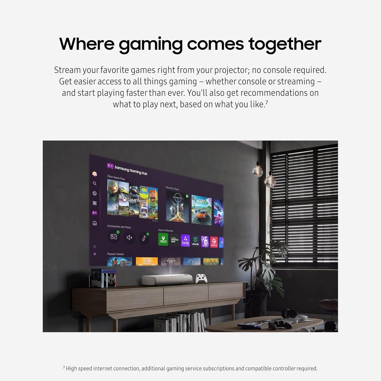 Samsung The Premiere LPU7D 2500 - Lumen UHD 4K Ultra Short - Throw Laser Smart Home Theater Projector - electronicsexpo.com - Projectors