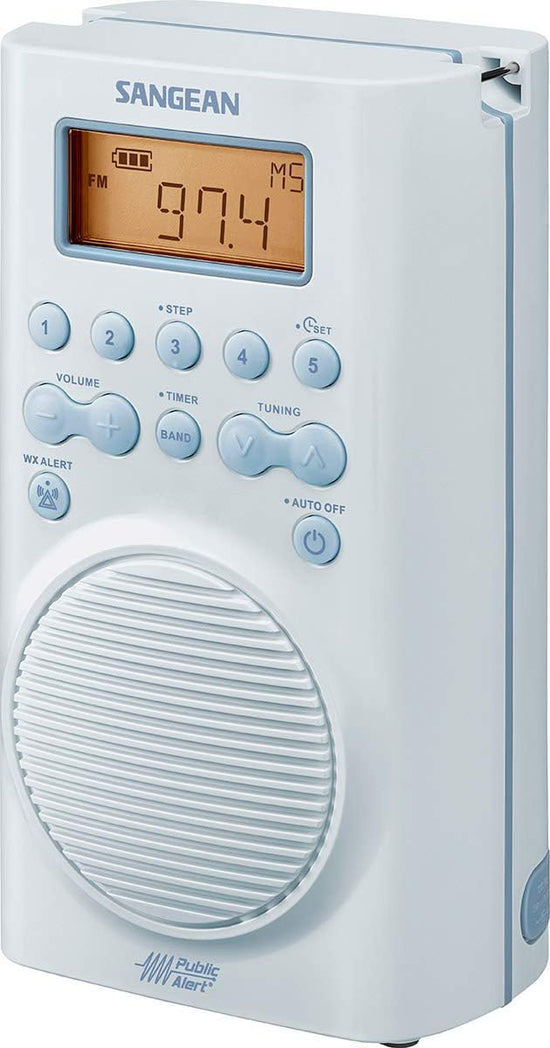Sangean SG-100 AM/FM/Weather Alert Waterproof Shower Radio