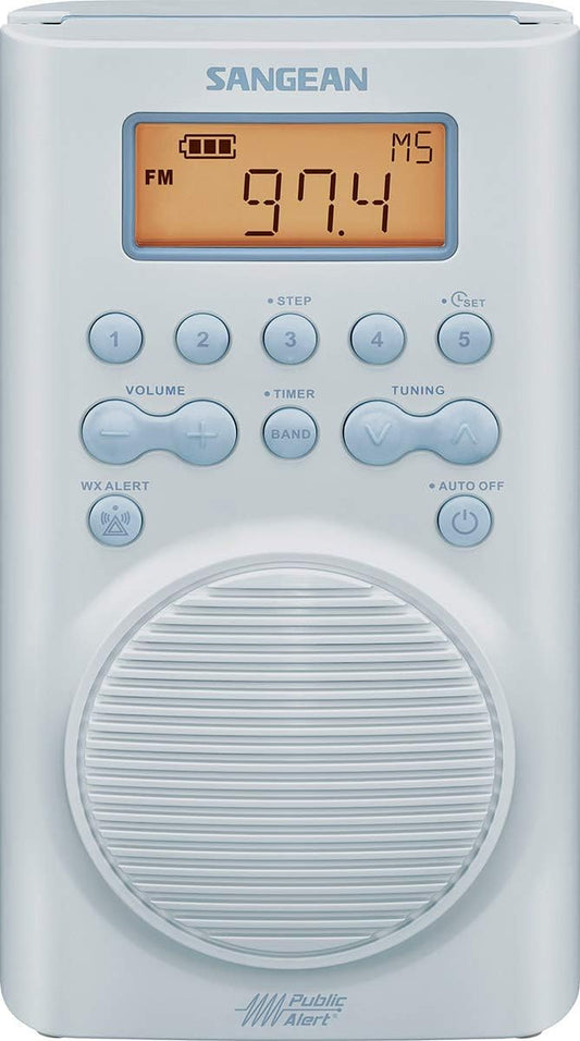 Sangean SG - 100 AM/FM/Weather Alert Waterproof Shower Radio - electronicsexpo.com - Radios