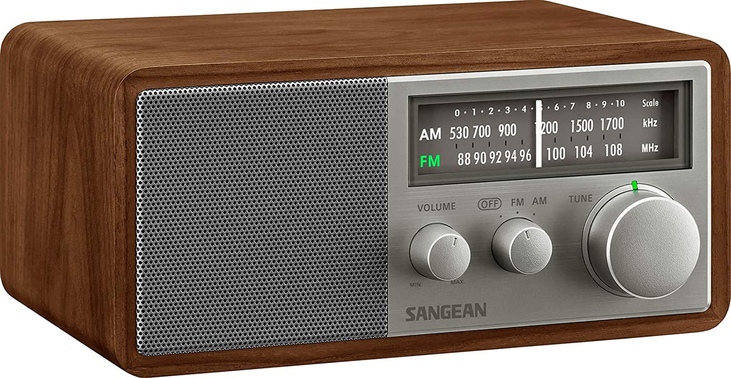Sangean SG - 116 FM / AM Analog Wooden Cabinet Receiver - electronicsexpo.com - Radios