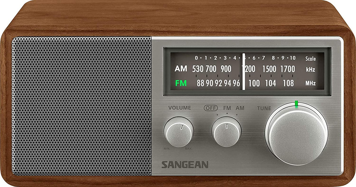 Sangean SG - 116 FM / AM Analog Wooden Cabinet Receiver - electronicsexpo.com - Radios