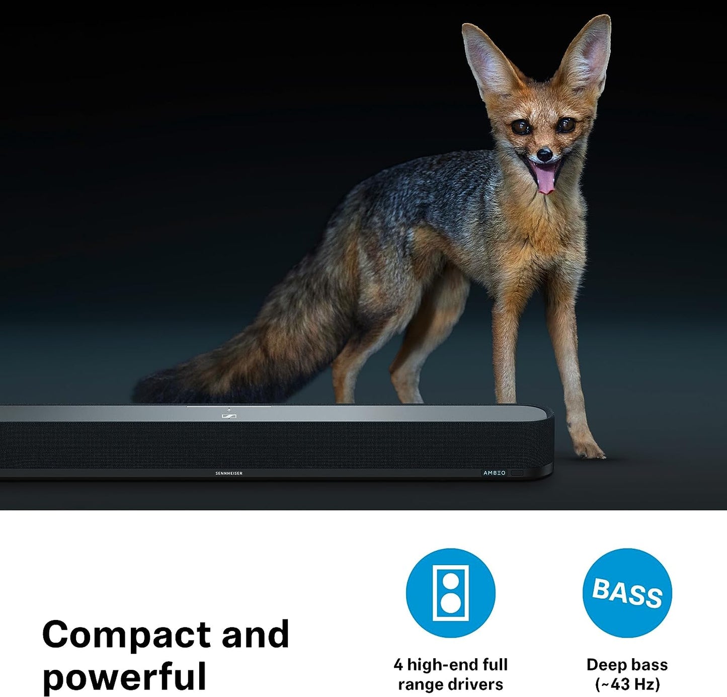 Sennheiser AMBEO 250W 7.1.4 - Channel Dolby Atmos Soundbar Mini - electronicsexpo.com - Soundbars