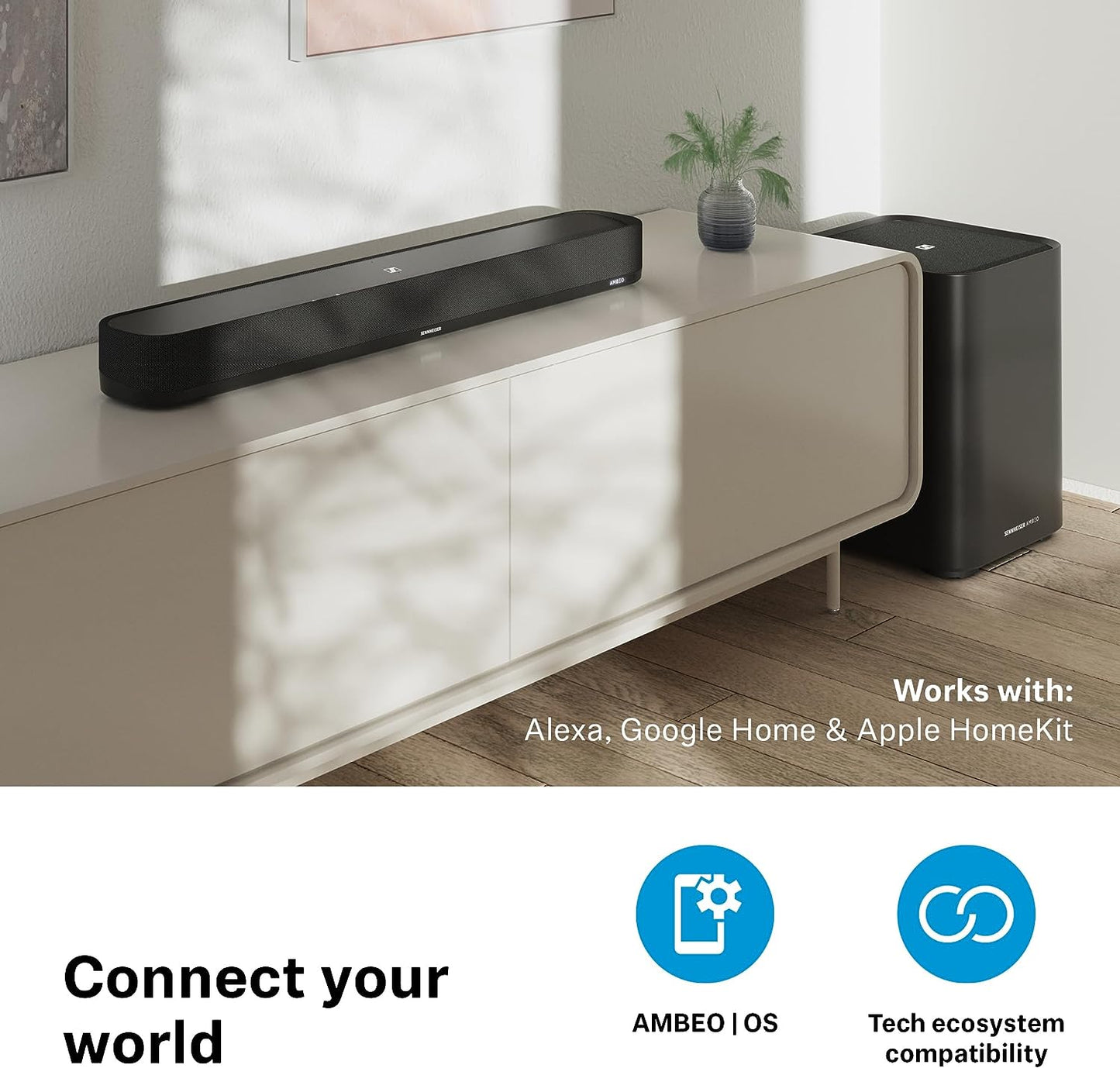 Sennheiser AMBEO 250W 7.1.4 - Channel Dolby Atmos Soundbar Mini - electronicsexpo.com - Soundbars