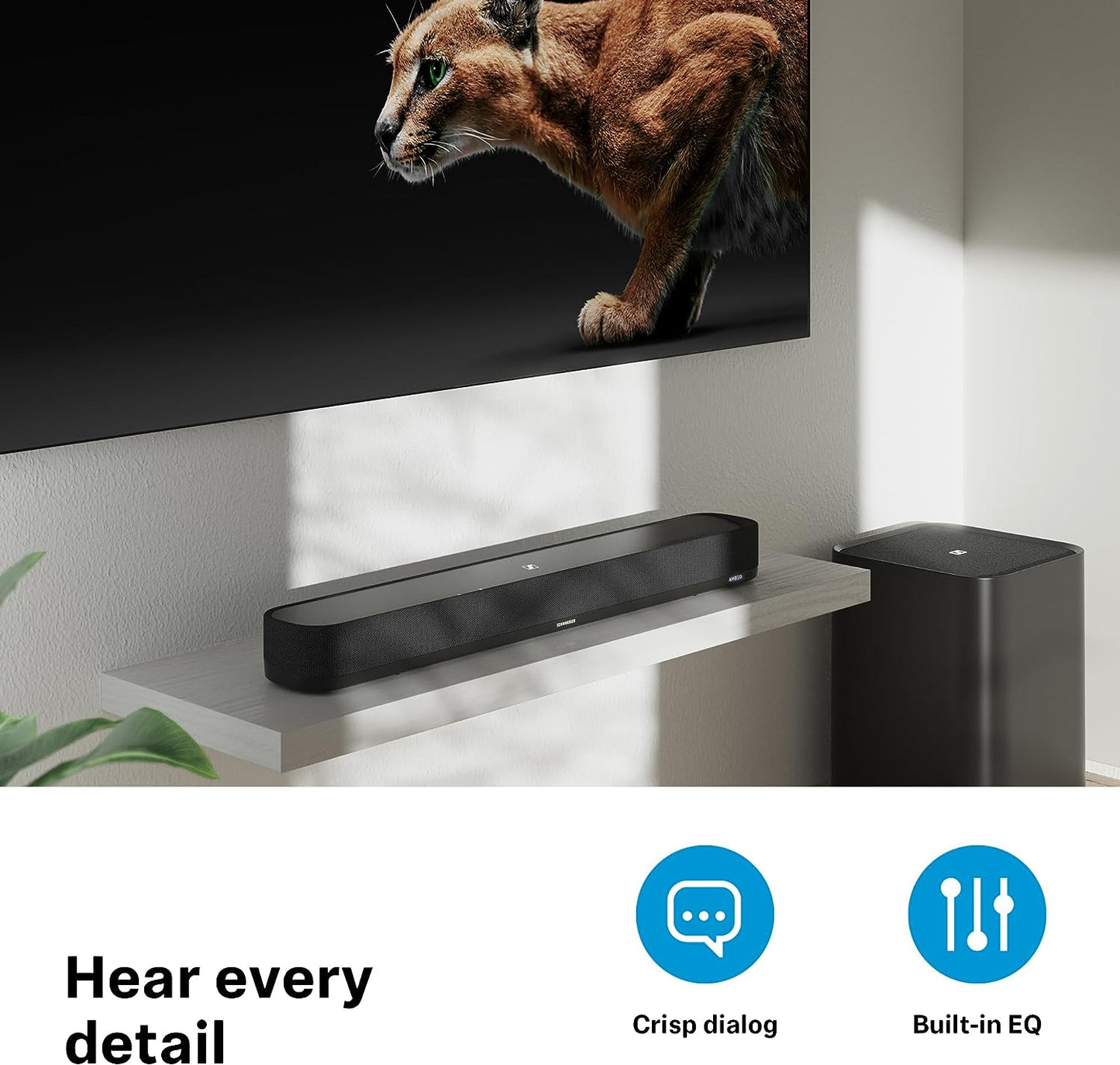 Sennheiser AMBEO 250W 7.1.4 - Channel Dolby Atmos Soundbar Mini - electronicsexpo.com - Soundbars