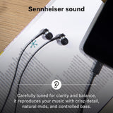 Sennheiser CX 80U In - Ear Headphones with In - Line One - Button Smart Remote (Black) - electronicsexpo.com - Headphones