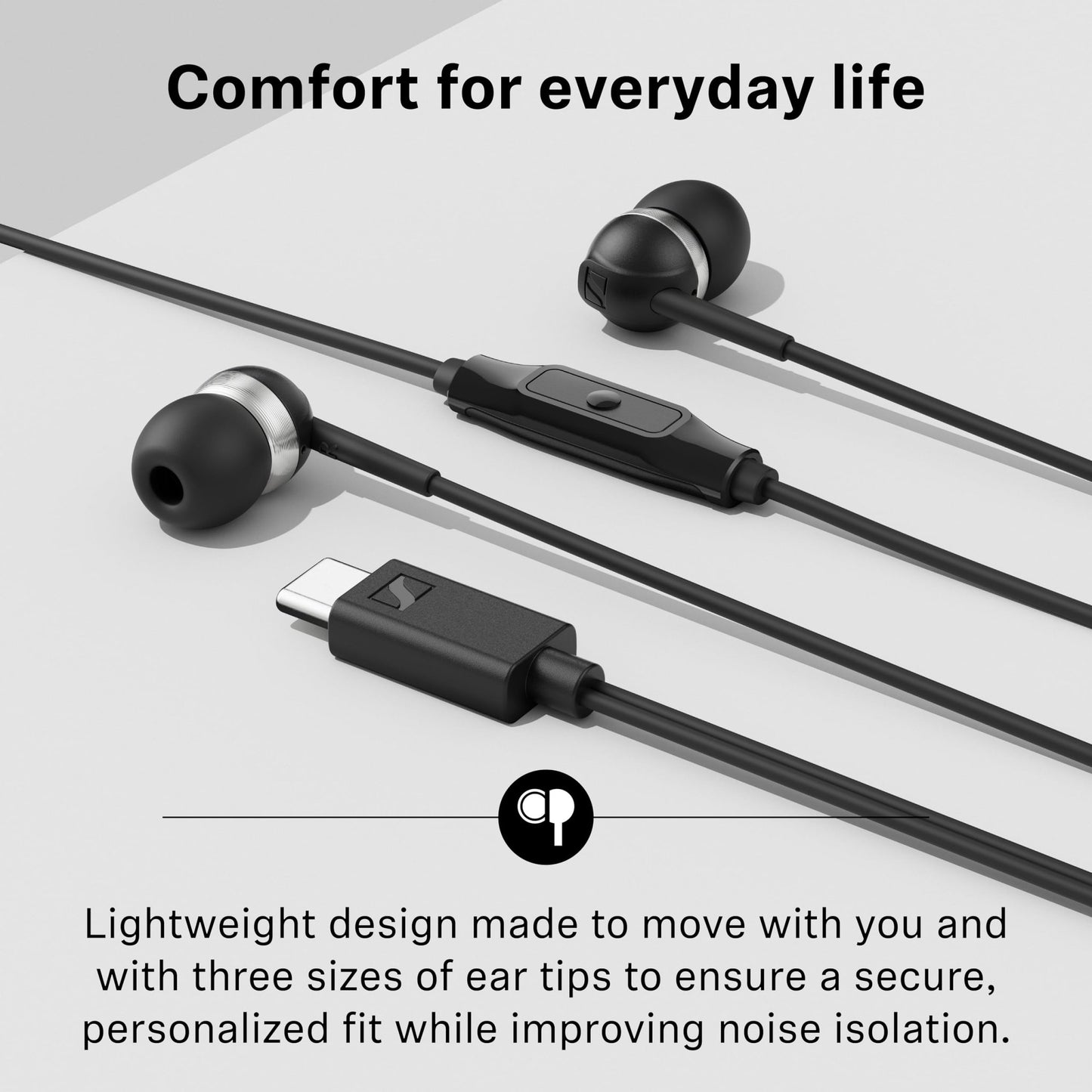 Sennheiser CX 80U In - Ear Headphones with In - Line One - Button Smart Remote (Black) - electronicsexpo.com - Headphones