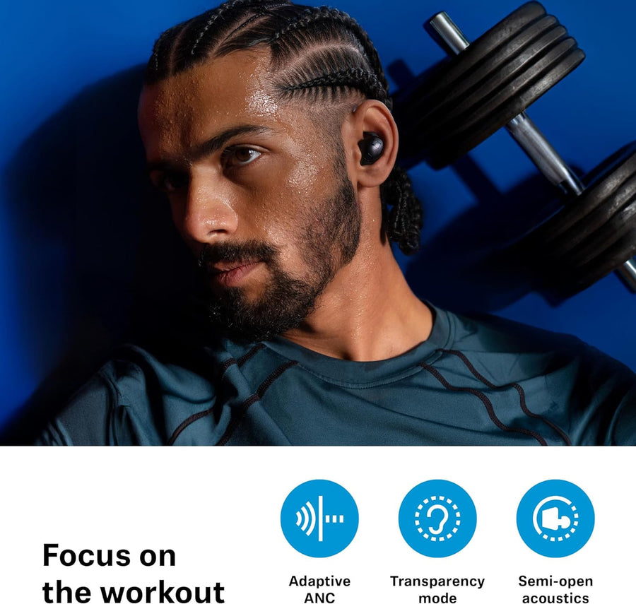 Sennheiser Momentum Sport Earbuds with Fitness Tracker for Heart Rate and Body Temperature with Adaptive ANC - electronicsexpo.com - Headphones