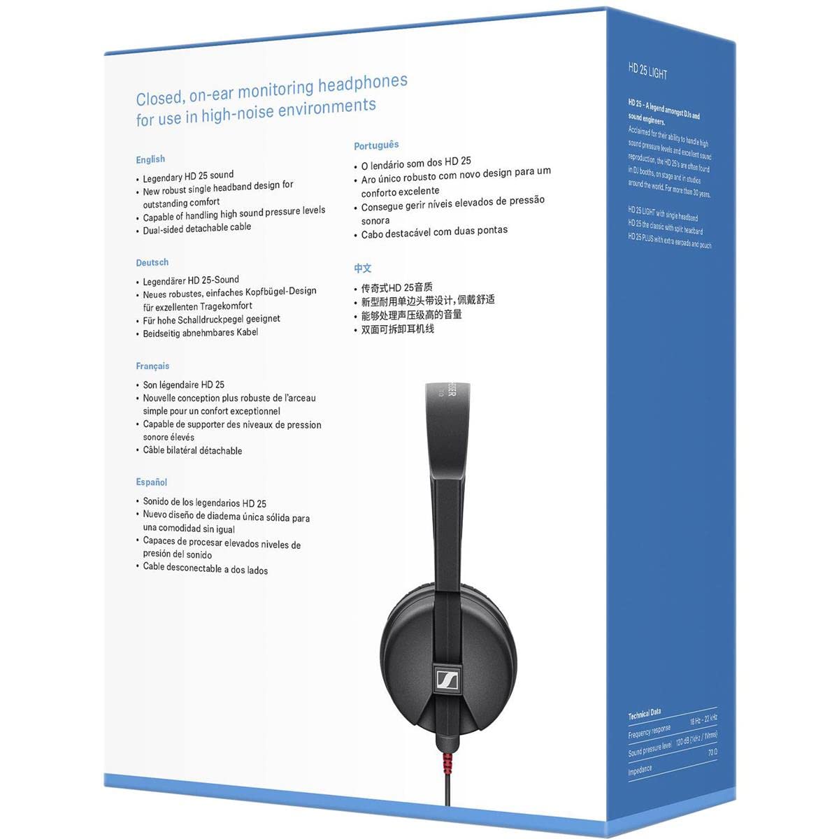 Sennheiser Professional HD 25 LIGHT On - Ear DJ Headphones - electronicsexpo.com - Headphones