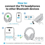 Sennheiser RS 275 Wireless TV Headphone System with BTA1 Bluetooth Auracast Transmitter - electronicsexpo.com-Wireless TV Headphones
