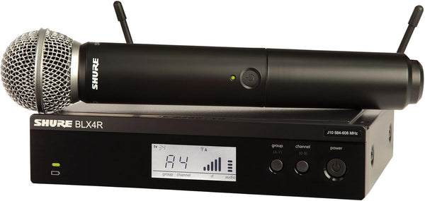 Shure BLX24R/SM58 - H10 Rackmount Wireless Handheld Microphone System with SM58 Capsule - electronicsexpo.com - Microphones