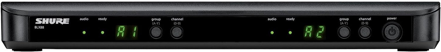 Shure BLX288/SM58 - H10 Dual - Channel Wireless Handheld Microphone System with SM58 Capsules - electronicsexpo.com - Microphones
