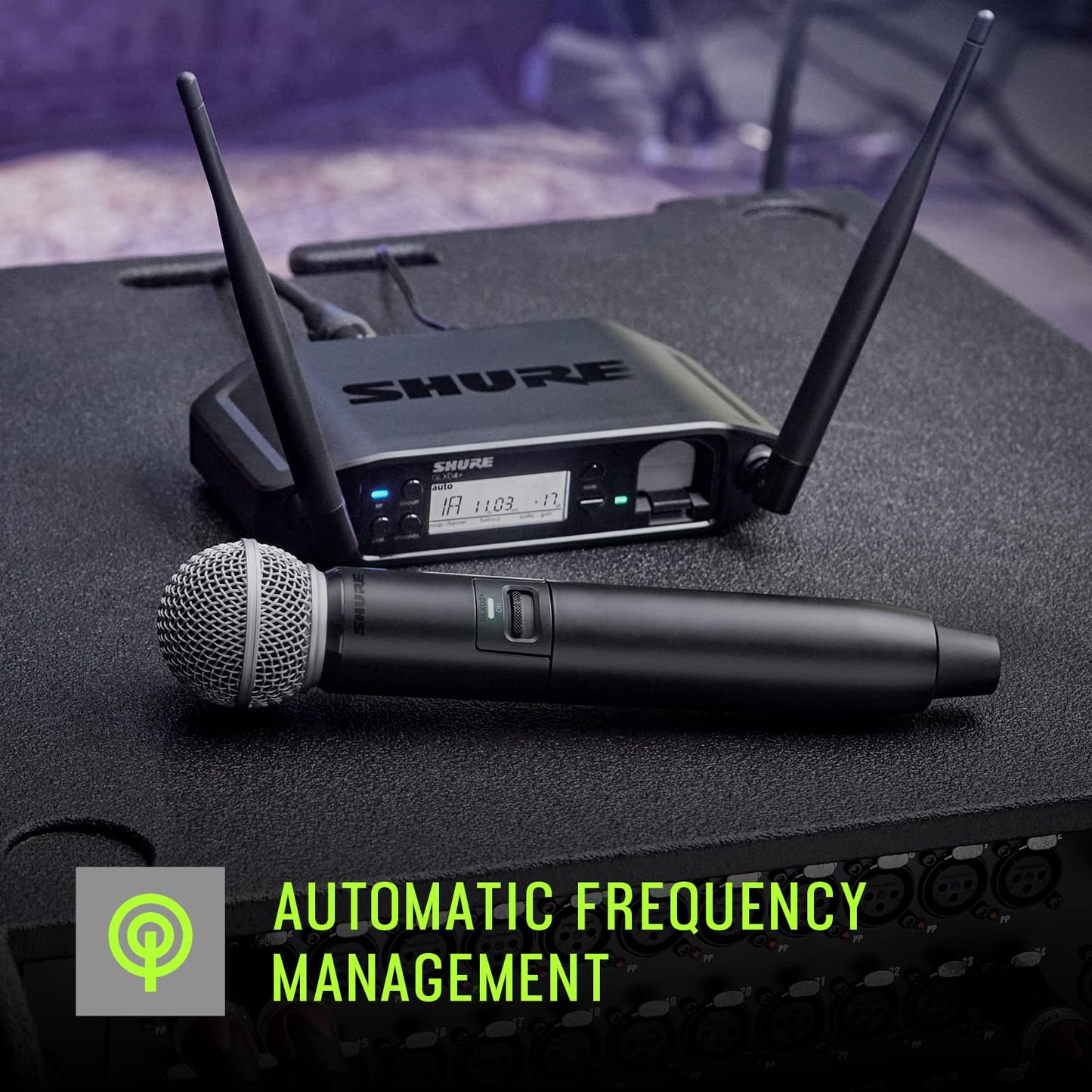 Shure GLXD24+/SM58 Dual Band Pro Digital Wireless Microphone System - electronicsexpo.com - Microphones