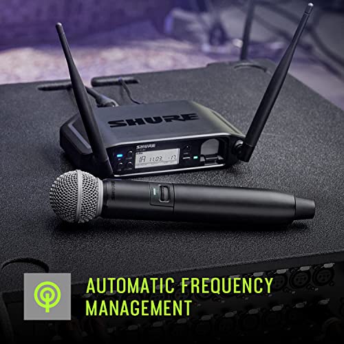 Shure GLXD24+/SM58 Dual Band Pro Digital Wireless Microphone System - electronicsexpo.com - Microphones