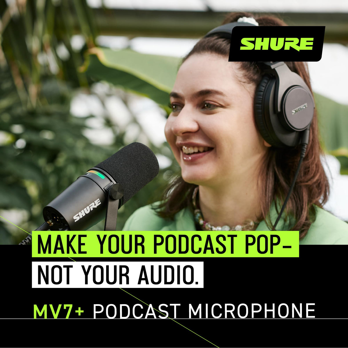 Shure MV7+ Podcast Dynamic Microphone