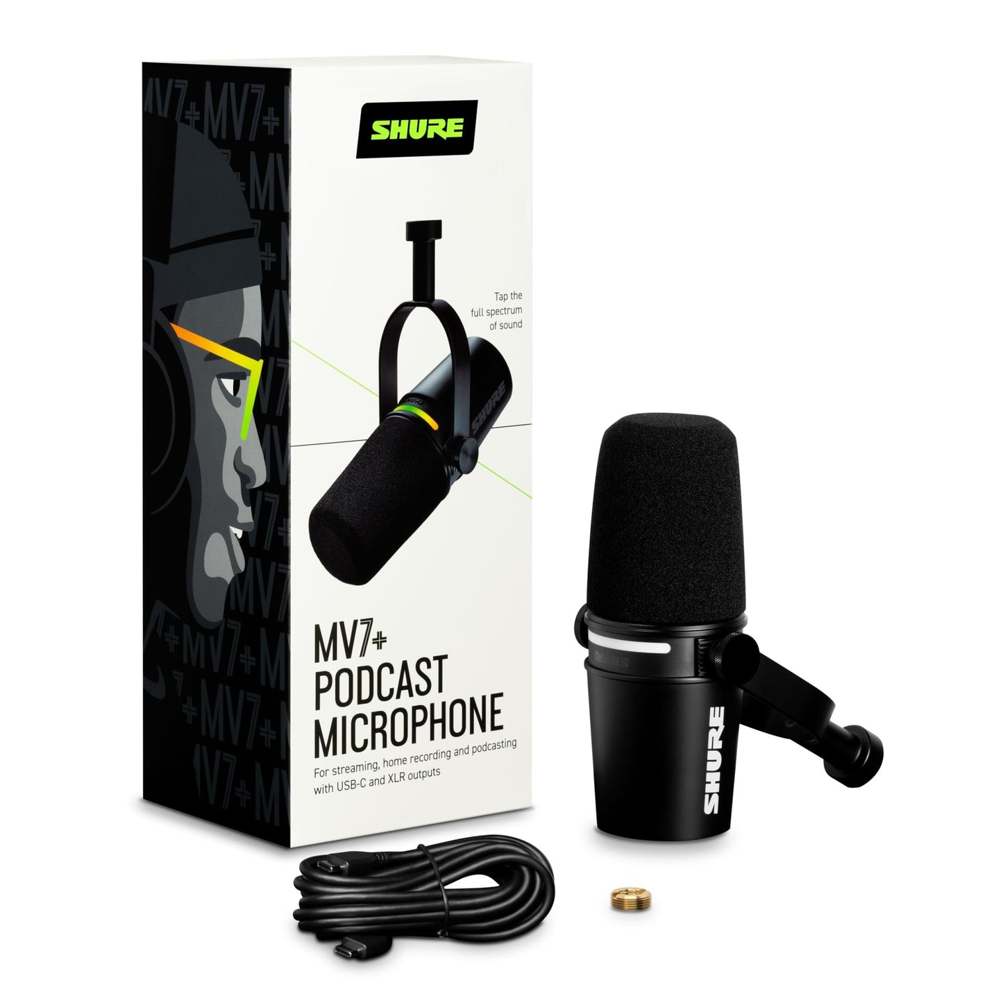 Shure MV7+ Podcast Dynamic Microphone - electronicsexpo.com - Microphones