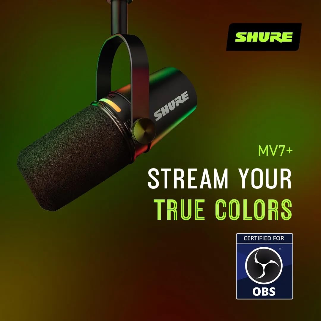 Shure MV7+ Podcast Dynamic Microphone - electronicsexpo.com - Microphones