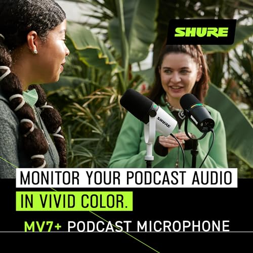 Shure MV7+ Podcast Dynamic Microphone with Stand - electronicsexpo.com - Microphones