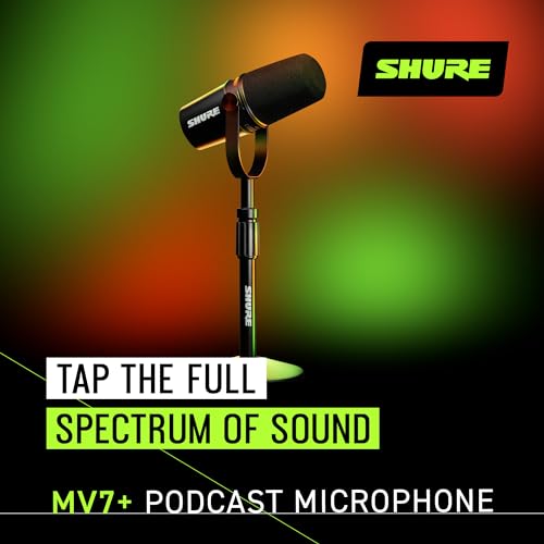 Shure MV7+ Podcast Dynamic Microphone with Stand - electronicsexpo.com - Microphones