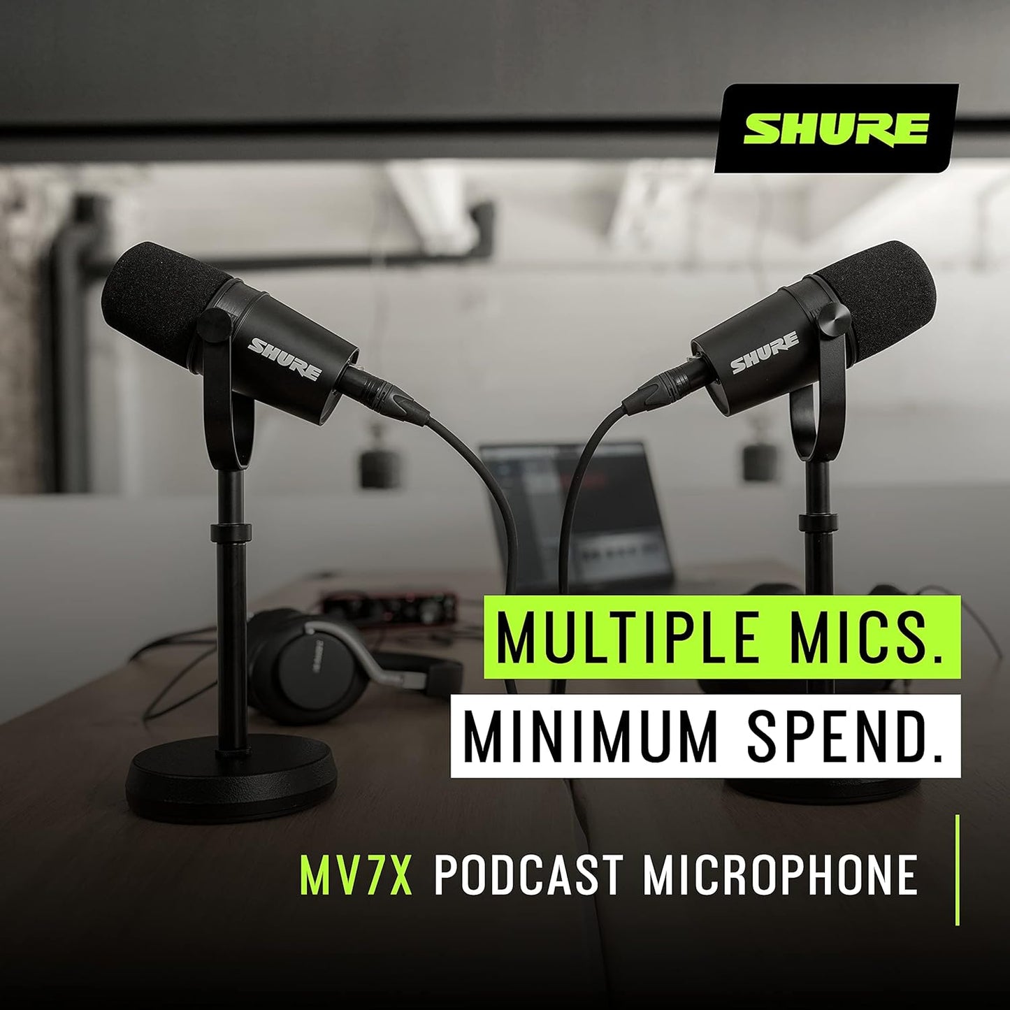 Shure MV7X Podcast XLR Microphone - electronicsexpo.com - Microphones