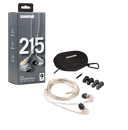Shure SE215 - CL Professional Sound Isolating In - Ear Headphones (Clear) - electronicsexpo.com - Headphones