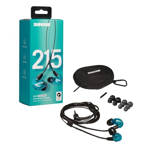 Shure SE215SPE Professional Sound Isolating In - Ear Headphones (Blue) - electronicsexpo.com - Headphones