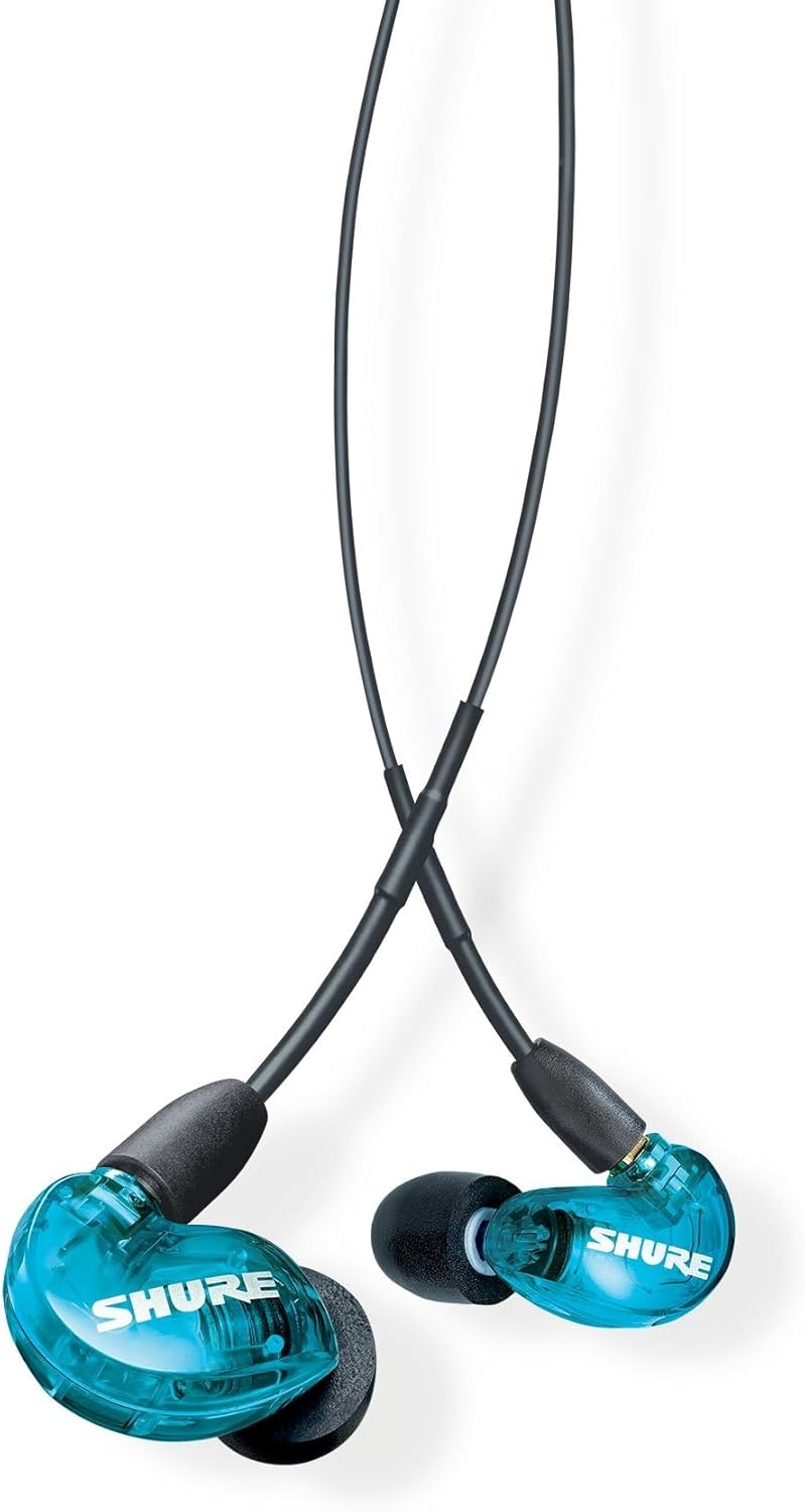 Shure SE215SPE Professional Sound Isolating In - Ear Headphones (Blue) - electronicsexpo.com - Headphones