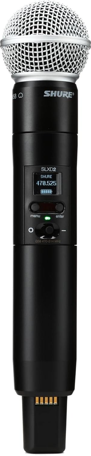 Shure SLXD2/SM58 Wireless Handheld Microphone Transmitter with SM58 Capsule (Receiver Sold Separately) - electronicsexpo.com - Microphones