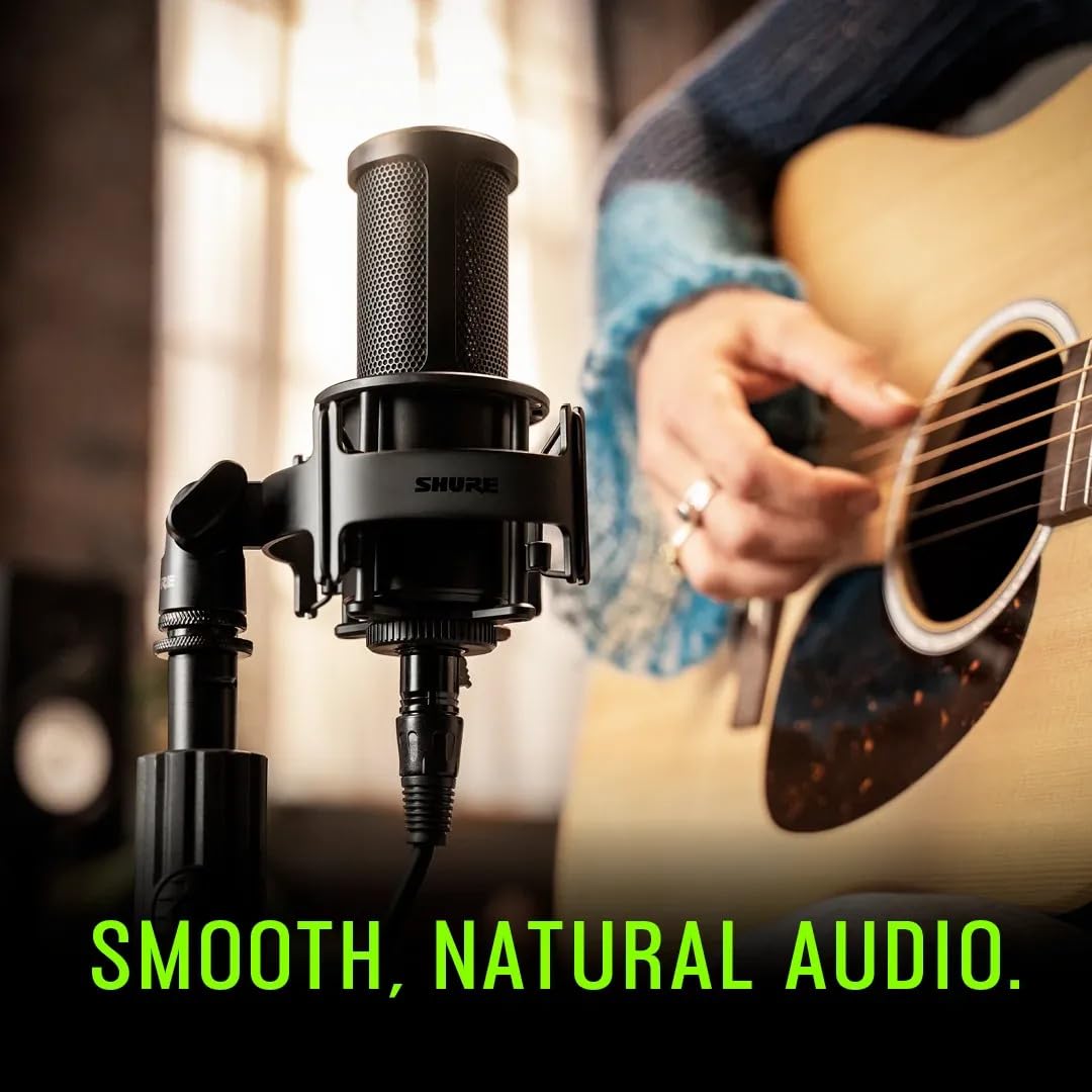 Shure SM4 Studio Recording Microphone, XLR Home Studio Condenser Mic Optimized for Soft Vocals - electronicsexpo.com - Microphones
