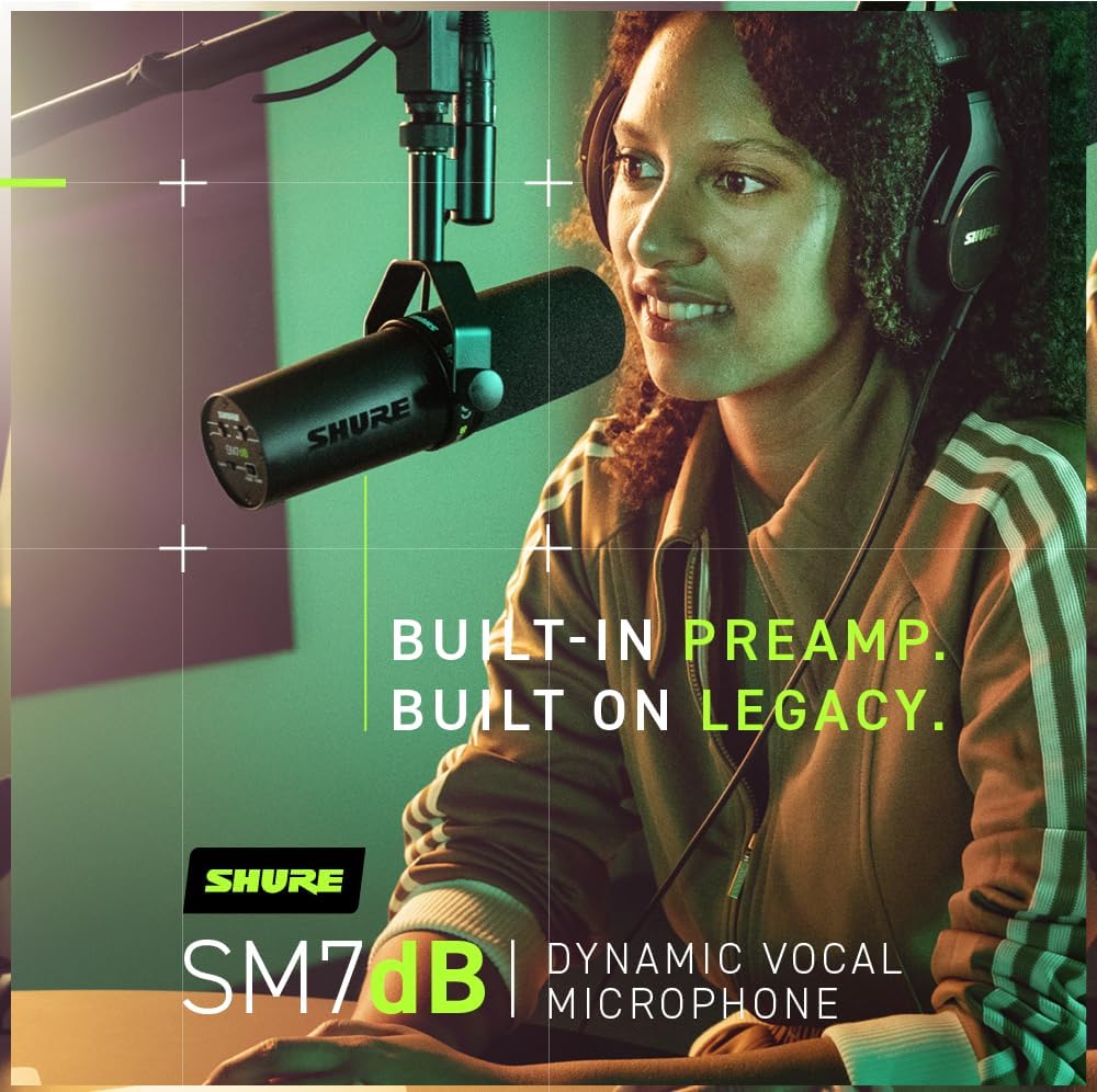 Shure SM7DB Vocal Microphone with Built - In Preamp - electronicsexpo.com - Microphones