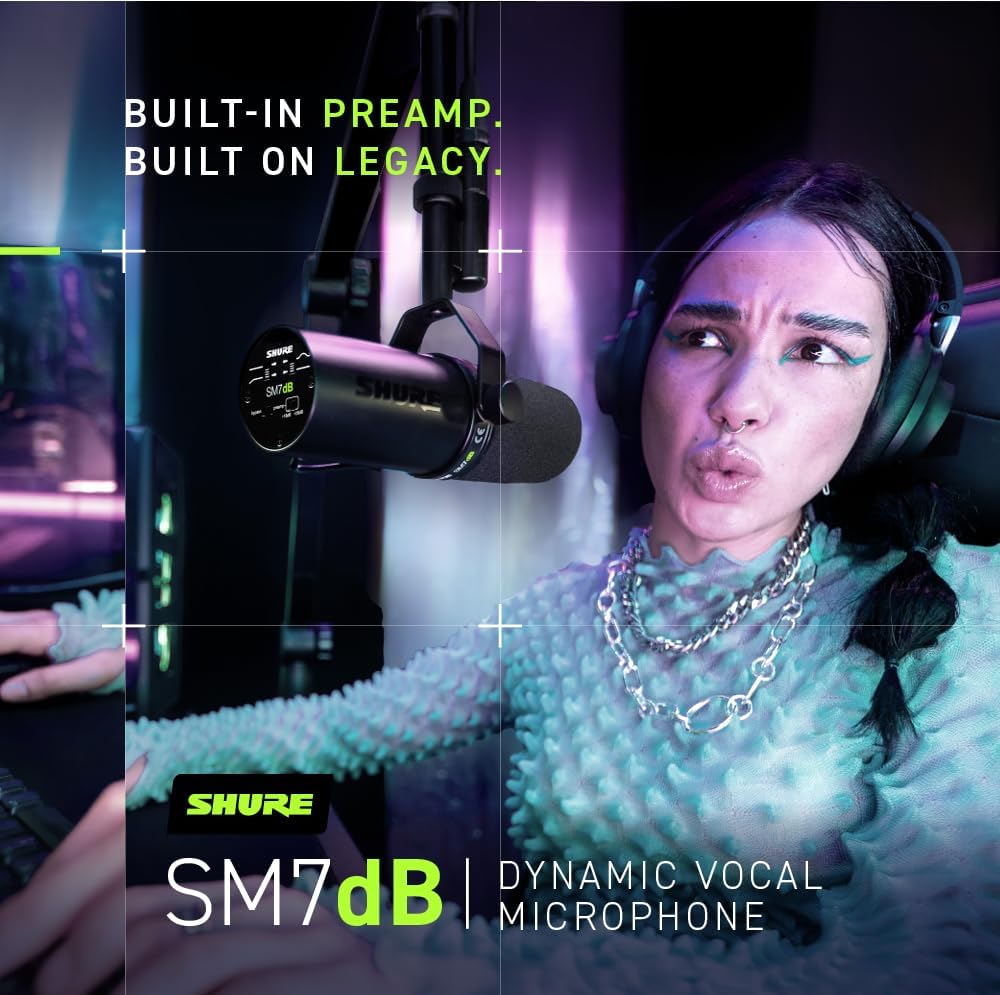 Shure SM7DB Vocal Microphone with Built - In Preamp - electronicsexpo.com - Microphones