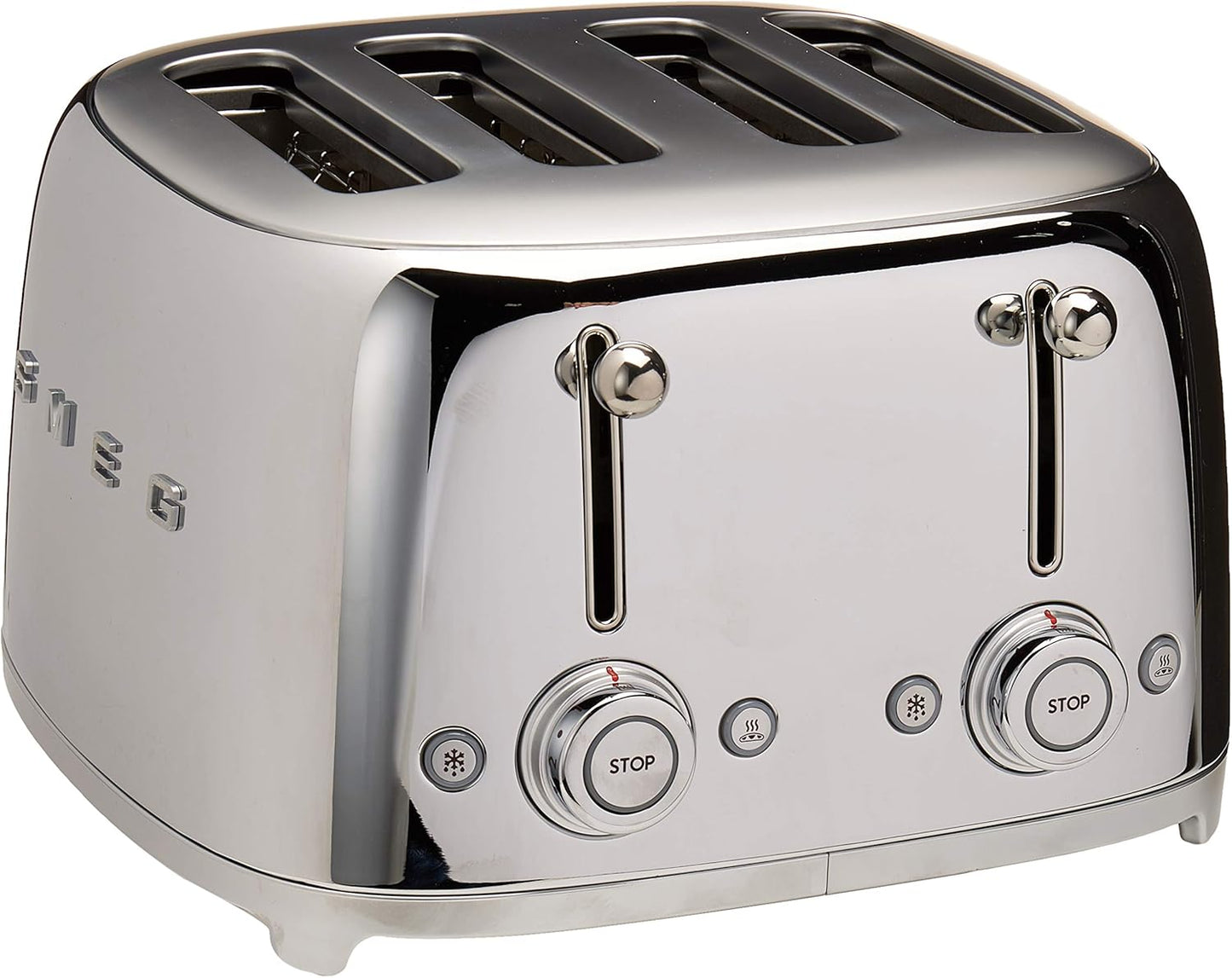 SMEG 4 Slice Toaster TSF03, Retro Stainless - Steel Toaster with Wide Slots - electronicsexpo.com - Toasters & Toaster Ovens