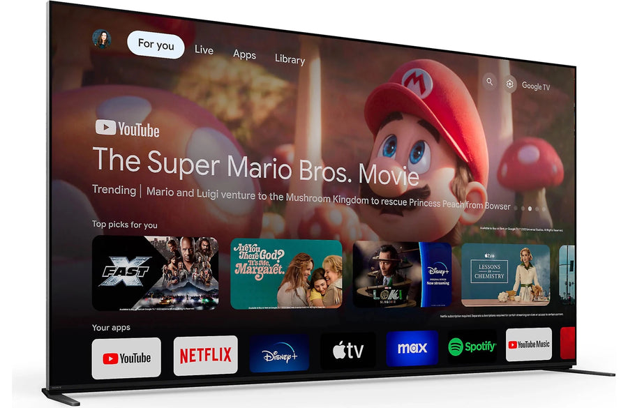 Sony BRAVIA 9 (K75XR90) Smart Mini LED 4K UHD TV with HDR (75") - electronicsexpo.com - Televisions